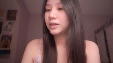 Hungry Thicc Brunette Asian Girl Ethical Homemade ASMR Story Solo Feed