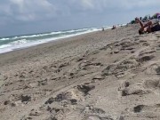 Touching at the beach....