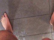 Power Pissing on my Kitchen Floor (With Slow Motion Replay)