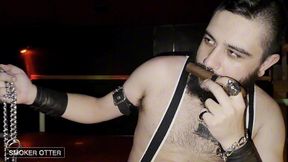cigar, cig smoke and hot pierced bareback gay sex