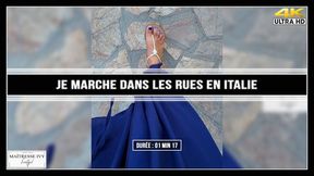 Je marche dans les rues en Italie 4K