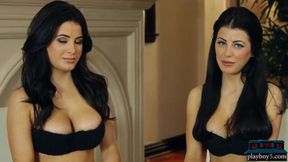 The Howe twins and huge tits Belgian MILF babes pose for Playboy lesbian