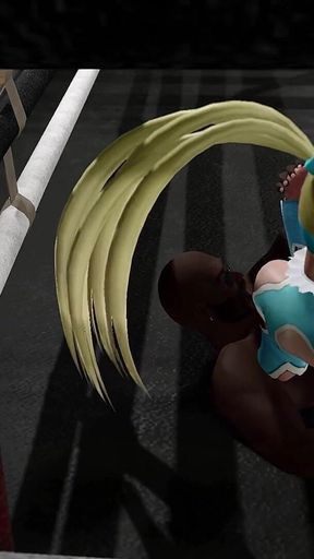 R. Mika Feet to Cock Wrestling