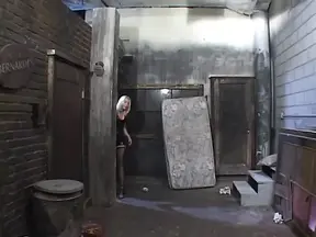 Three sexy whores get their pussies pounded on the floor