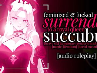 F4M - Audio Solely - YOU summoned a succubus, but This hottie's not too impressed with your offerings (FEMINIZED)