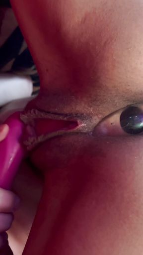 Pink Pussy Soaked Close up Vibrator Kink Fun