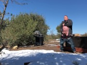 Winter Mountain Jerk Off