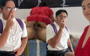 Horny Aunty Fucks Her Virgin Stepniece