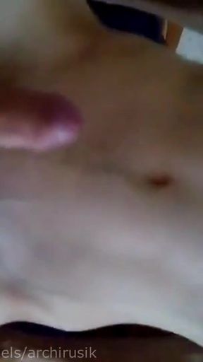 Iconic moment from &quot;Fucked femboy rides daddy&#039;s dick with cum!&quot;