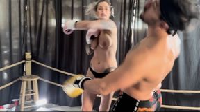 Andi Vicious vs Sam Stout In A Intense Topless Boxing Battle