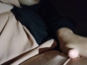 Thai girl big boobs - เรียก grab car แล้วช่วยตัวเอง