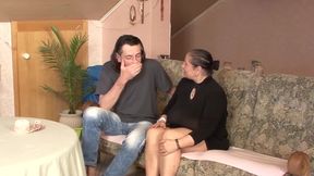 Mature Granny with Big Tits Gets a Hot Cock to Fuck and Suck