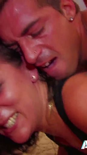 Cum in mouth for slutty Halana K as she gets anally thrashed   Clip 3