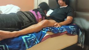 With my mother-in-law, she loves to suck my cock