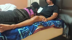 With my mother-in-law, she loves to suck my cock