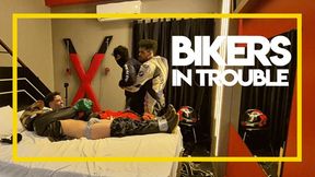 Bikers in trouble (1080p) Ticklish - Gay Bondage - Gay Domination - Biker Gear - Leather - Biker Suit - BDSM