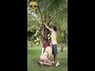 A small but delicious outdoor blowjob