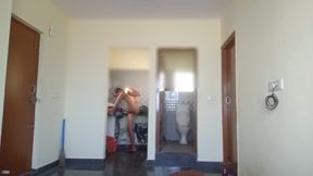 Indian man sexy bathing life style and body massage masturbation secret