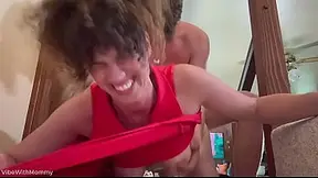 Step mom takes multiple loads from her step sons