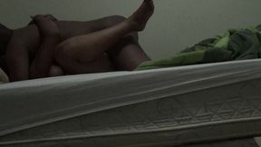 mutual orgasm with my busty wife while spreading her legs wide open