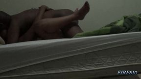 mutual orgasm with my busty wife while spreading her legs wide open