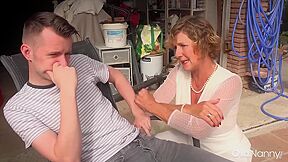 Mature Milf Seduces Horny Stud In Garage