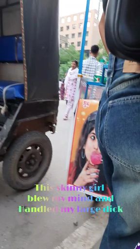 Indian teen gets a sloppy blowjob