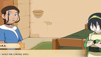 Watch these gorgeous chicks go down and dirty in a hot hentai parody on Avatar The Airbender!