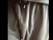 Perfect White Dick swinging Slow Motion In Sweatpants