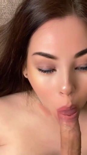 Cute Stepsister Takes Big Cock Down Her Throat!