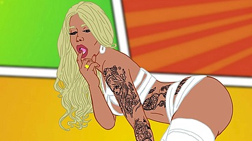Big booty TS Toon Rayalla shakes her ass for the masses in an amazing uncensored photo shoot