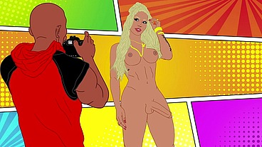 Big booty TS Toon Rayalla shakes her ass for the masses in an amazing uncensored photo shoot