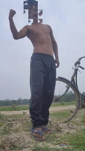 Outdoor Roadside Gay Men Masturbation Sex Video
