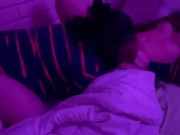 My mom's young friend came to see us and we shared a bed PART I