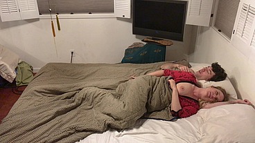 stepmom shares a bed with stepson