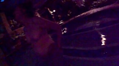 Skinny dipping in freezing pool with my girlfriend caught on gopro