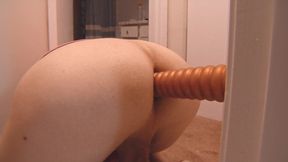 Homemade Anal Dildo Training