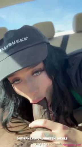 Starbucks employee fucking in the car Onlyfans Roleplay Model Leak