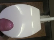 Public toilet jerkoff and cum shot Cape Town, South Africa.