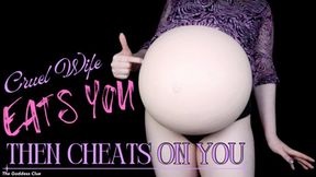 Cruel Wife Eats You Then Cheats on You - HD - The Goddess Clue, Same Size Vore, Belly Expansion, Burping, Stomach Sounds, Post-Digestion and Cheating Wife