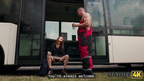 DADDY4K  Dirty and sweaty guys make her pussy LEAK!