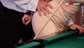 Charming Pinup Star Gets Intimate on the Pool Table - VIP SEX VAULT