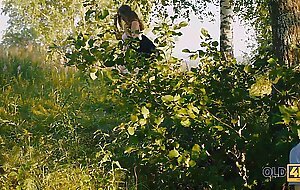 Old4k. summer weather motivates girl to have outdoor sex with old man