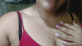 Latina touches her vagina for self pleasure - Milena Mars