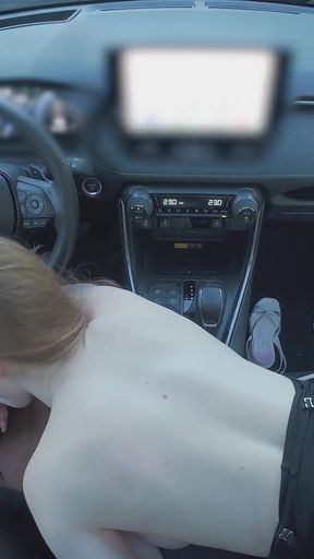 Lena Sucks Dick in Car