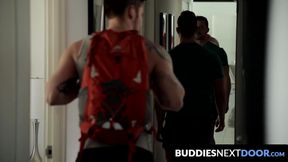 BuddiesNextDoor.com - Blake Hunter inspects Allen Lucas's ass before a deep bareback