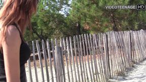 Cute 18 Year Brunette Naked at Beach