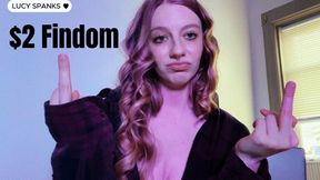 $2 Findom Lucy Spanks