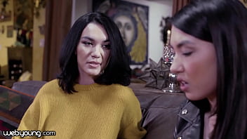 Mina Moon licks and fingers her lesbian lover