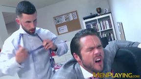 Horny Mike De Marko had his cock jerks while getting ass fucked by Sunny Colucci